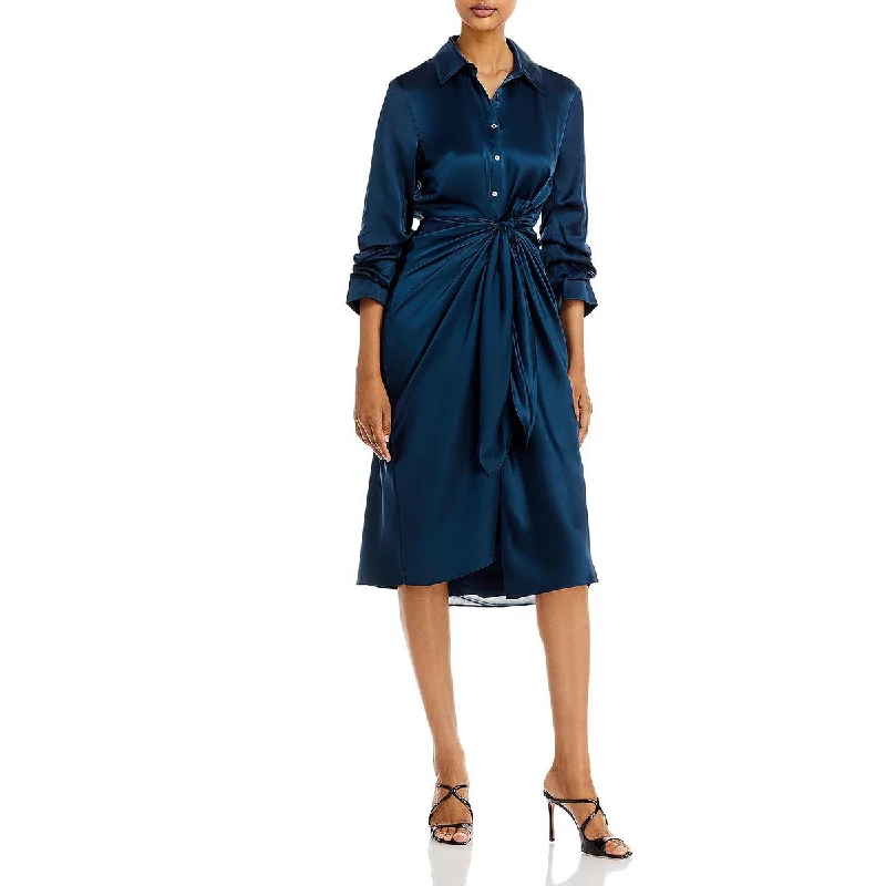 women's mother of the bride dressesCinq a Sept Womens Silk Maxi Shirtdress