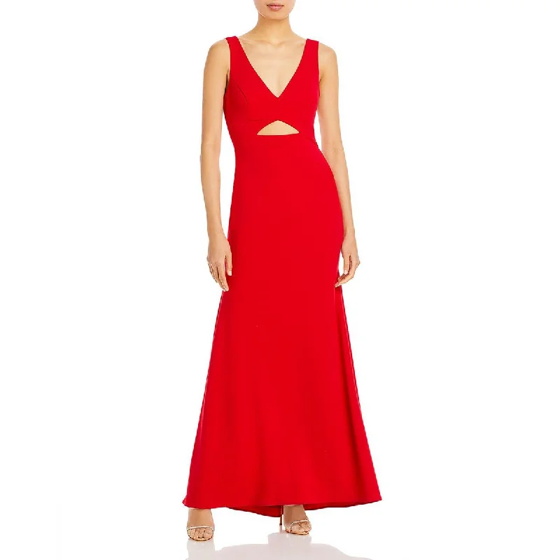 women's evening dressesAqua Womens Cut-Out Maxi Evening Dress