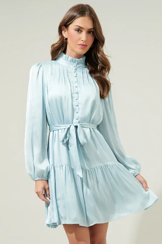 women's silk dressesHarmony Groover Button Up Mini Dress