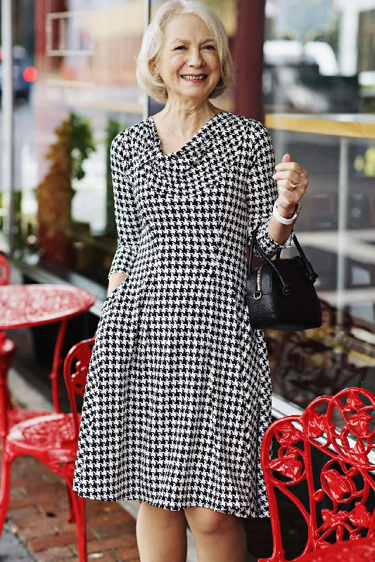 Custom DressClaire Dress - Houndstooth