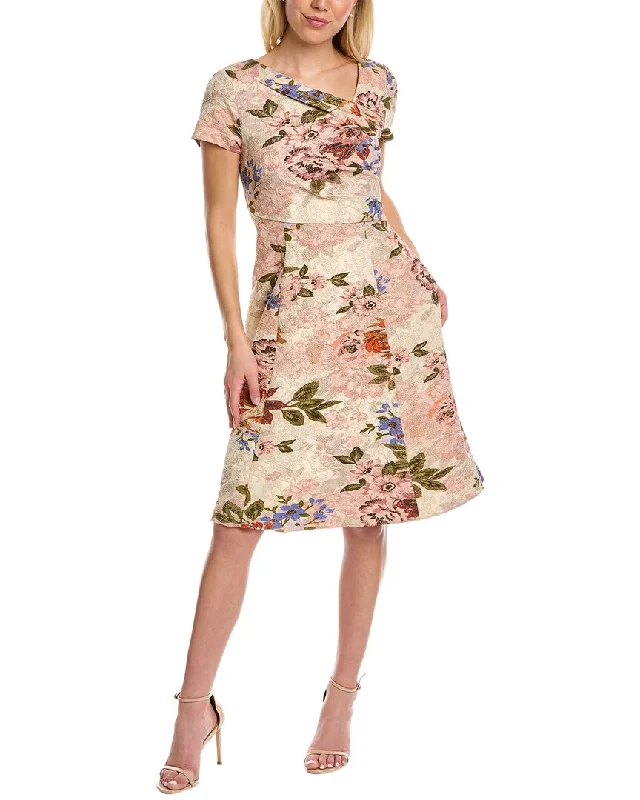 women's high-low dressesAdrianna Papell Cocktail Midi Dress