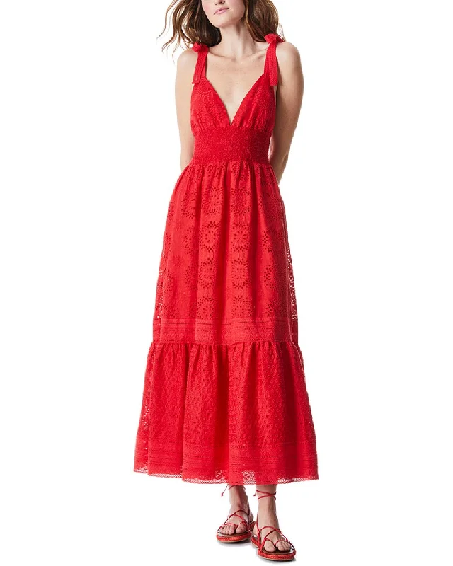 women's eco-friendly dressesalice + olivia Levine Linen-Blend Midi Dress