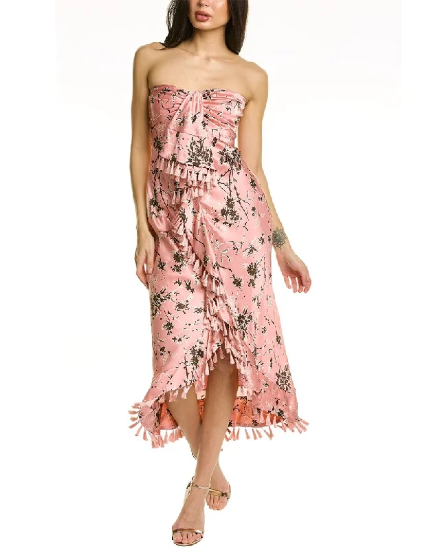 Sheath DressCinq à Sept Wildflower Elise Silk Midi Dress