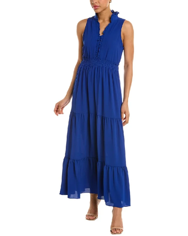 women's prom dressesLondon Times Ruffle Midi Dress