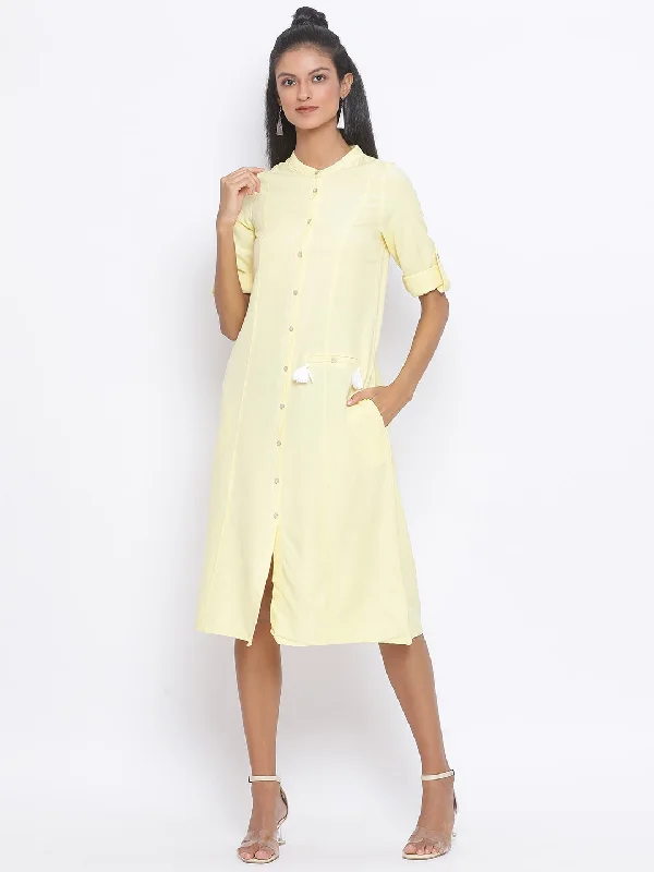 women's club dressesSunshine Eternity Midi Linen-Blend Women Dress