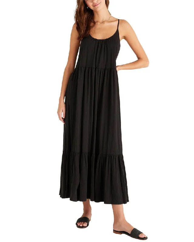 women's casual Friday dressesZ SUPPLY Lido Slub Midi Dress